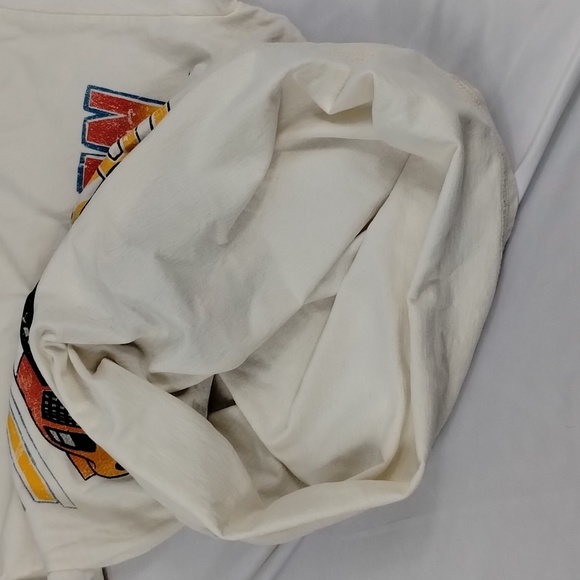 Vintage Natives Of The Weekend American Thunder #01 Racing Off White TShirt - Picture 10 of 10